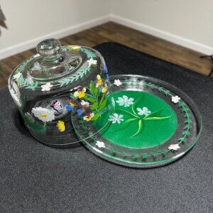 I. Godinger & Co. Hand Painted & Signed Initials Ig Cheese Plate